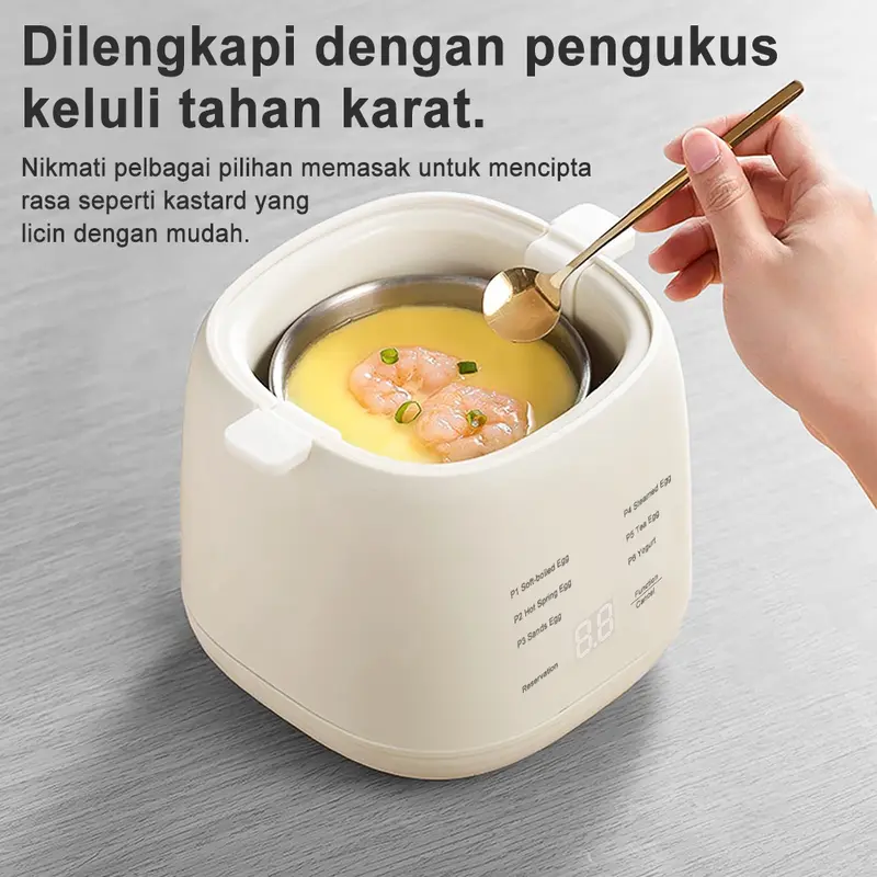 🥚✨ Telur Sempurna Setiap Kali SIMMO Smart Egg Steamer - Letak Telur • Tekan Butang • Terus Siap Tanpa Gagal - 🔥 Produk Paling Laris Minggu Ini