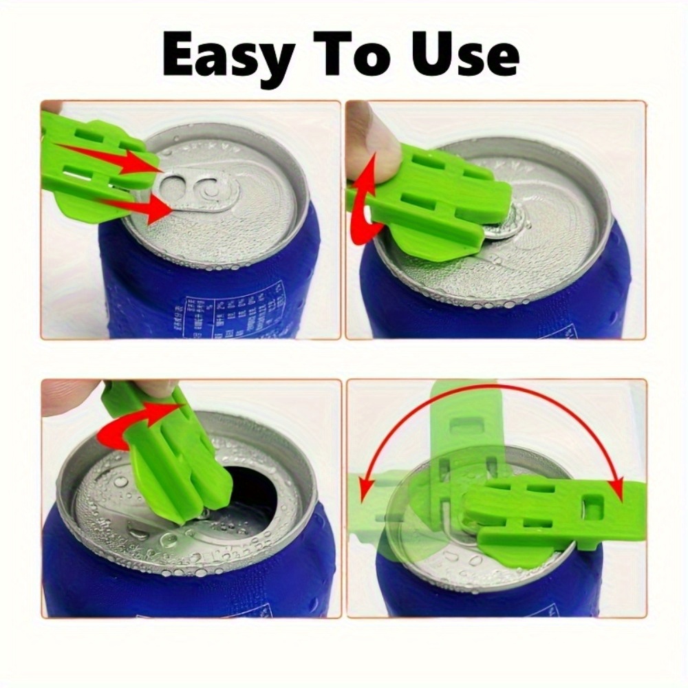 30-Piece Colored Manual Can Opener Set - Easy-grip design, durable plastic material, reusable or disposable, safe and reliable, suitable for soft drinks, beer, and aluminum cans, with built-in beverage separator, ideal for picnics, barbecues, camping, and family gatherings.