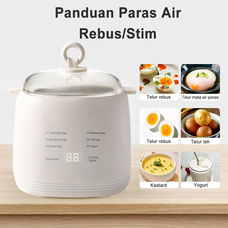 🥚✨ Telur Sempurna Setiap Kali SIMMO Smart Egg Steamer - Letak Telur • Tekan Butang • Terus Siap Tanpa Gagal - 🔥 Produk Paling Laris Minggu Ini