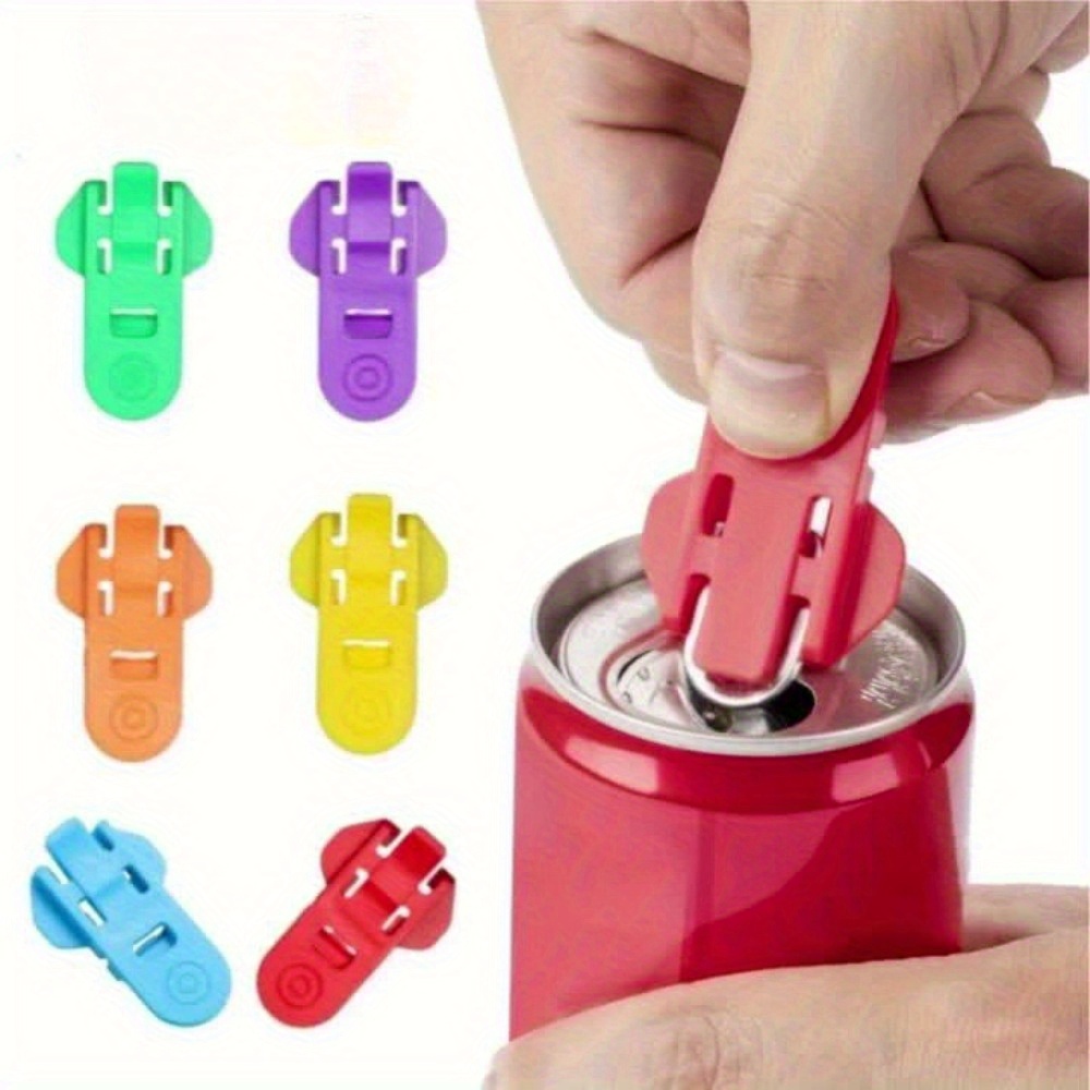 30-Piece Colored Manual Can Opener Set - Easy-grip design, durable plastic material, reusable or disposable, safe and reliable, suitable for soft drinks, beer, and aluminum cans, with built-in beverage separator, ideal for picnics, barbecues, camping, and family gatherings.